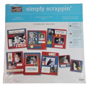 Stampin' Up! Simply Scrapin' Scrapbooking Kit Sparkling Holiday 6x6 & 8.5x11 NEW